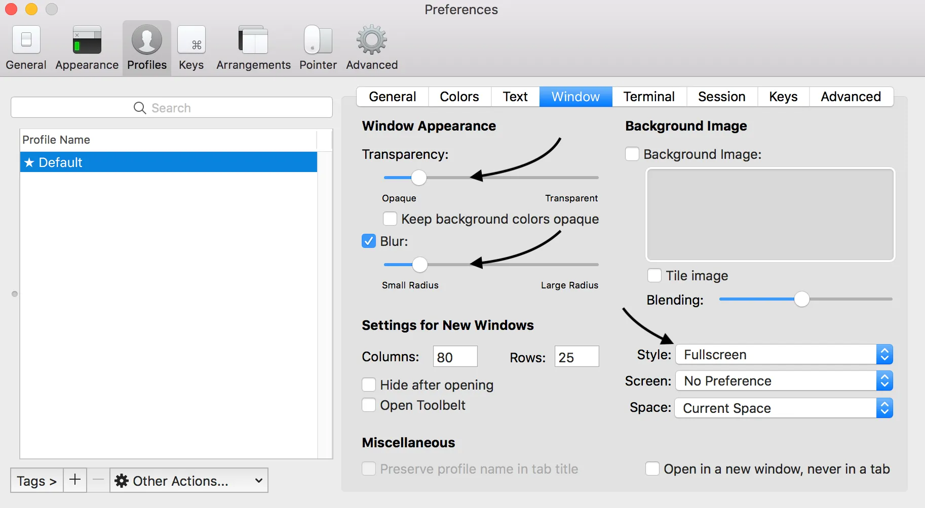 Fullscreen Setup: Step 2